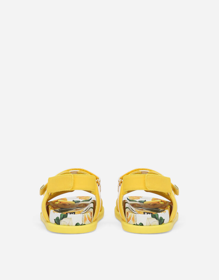 Dolce & Gabbana Sandale aus maschenfestem Gewebe Drucken D11238AA975