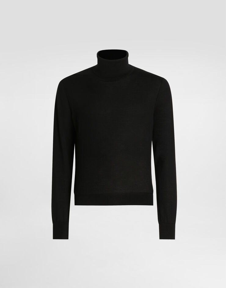 Dolce & Gabbana Cashmere turtleneck pullover Black GXW05TJBW05