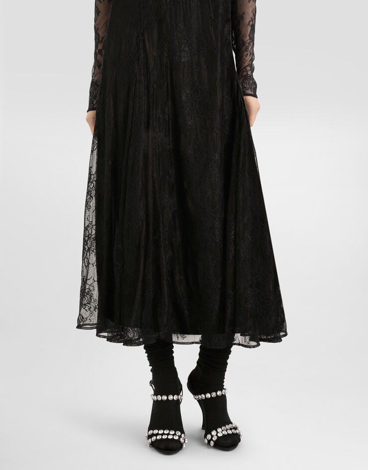 Dolce & Gabbana Chantilly lace dress Black F6JORTGDDPG