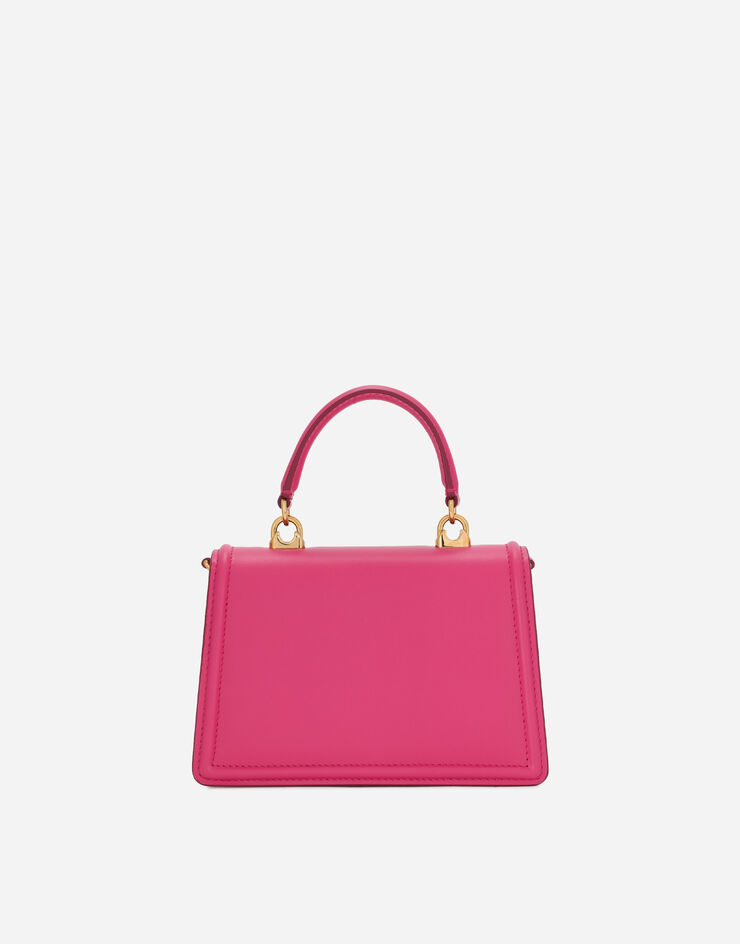 Dolce & Gabbana Bolso Devotion pequeño en piel de becerro Rosa BB6711AV893