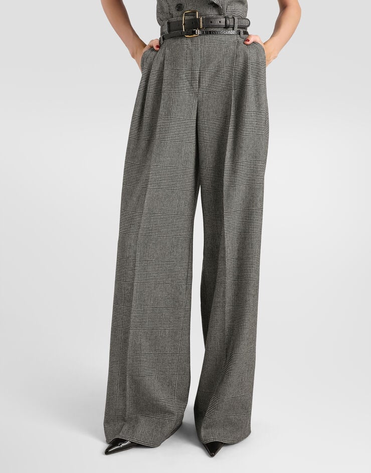 Dolce & Gabbana Glen plaid flannel trousers Dolce & Gabbana Glen plaid flannel trousers Multicolor FTC17TFQ2O5