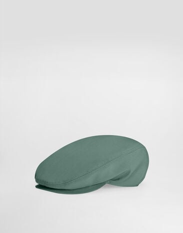 Dolce & Gabbana Wool poplin flat cap Green GH587ZHU2BN