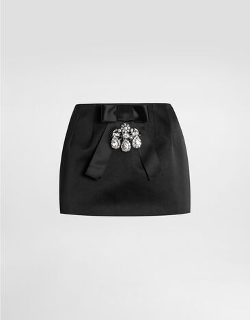 Dolce & Gabbana Duchesse skirt Black F4DA2ZFUM3R