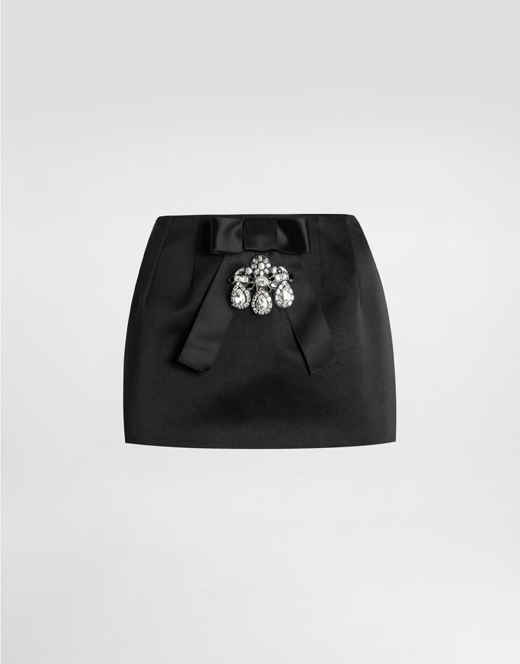 Dolce & Gabbana تنورة دوقية Black F4DA2ZFUM3R