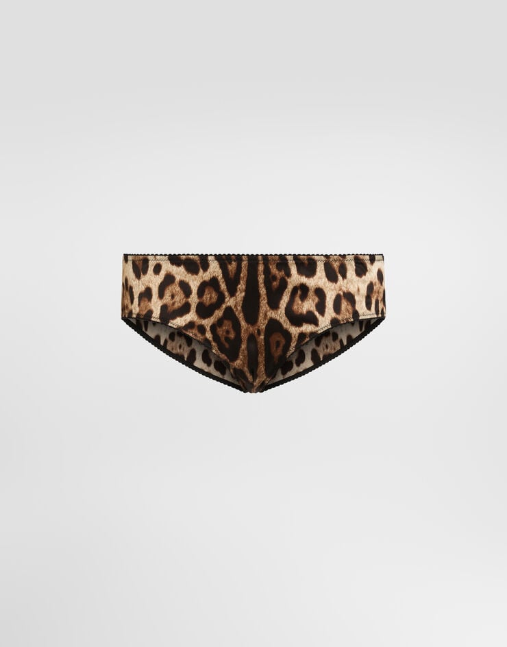 Dolce & Gabbana Leopard-print satin panties Dolce & Gabbana Leopard-print satin panties Print O2B23TONO21