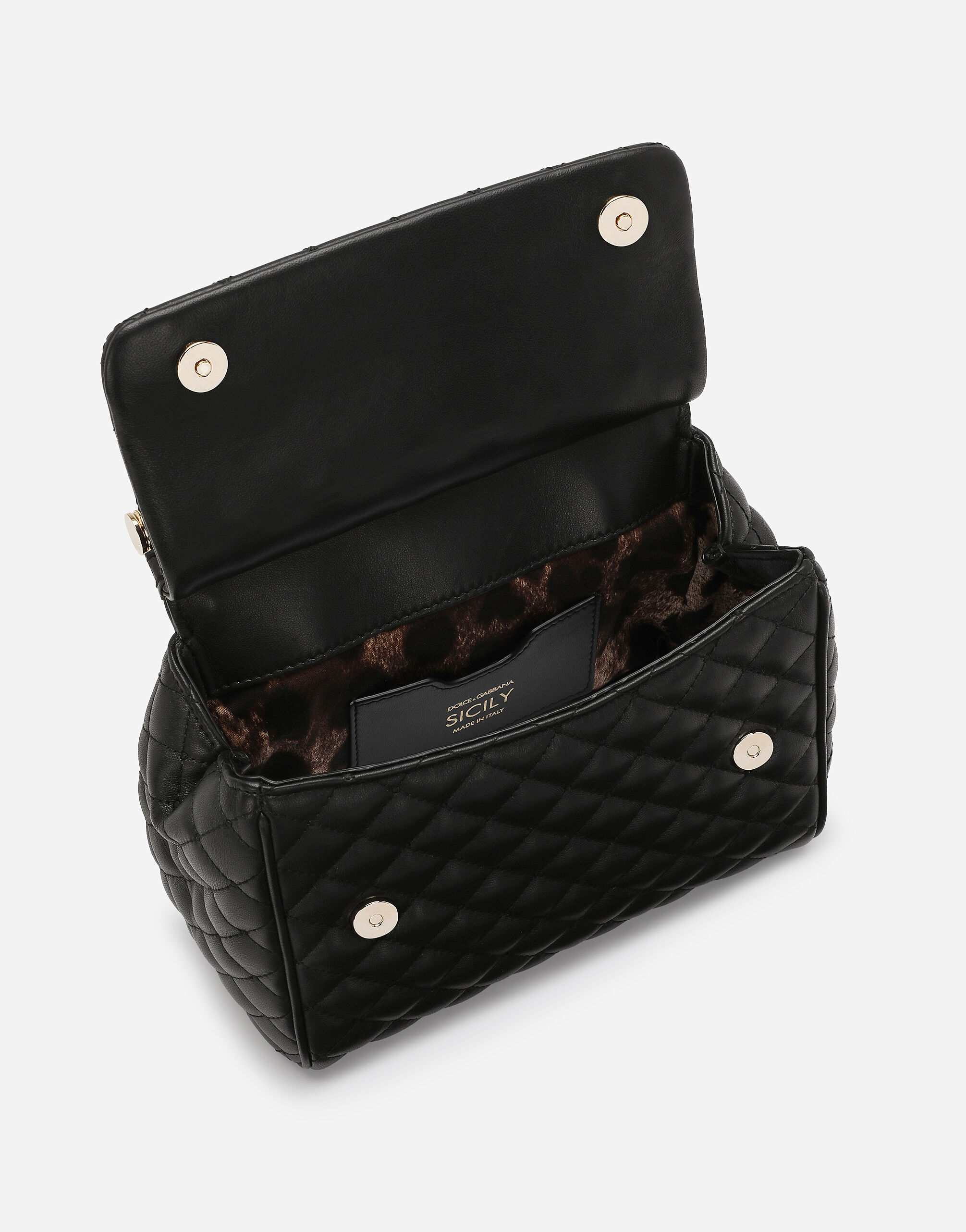 Medium Sicily handbag in Black for Women | Dolce&Gabbana®