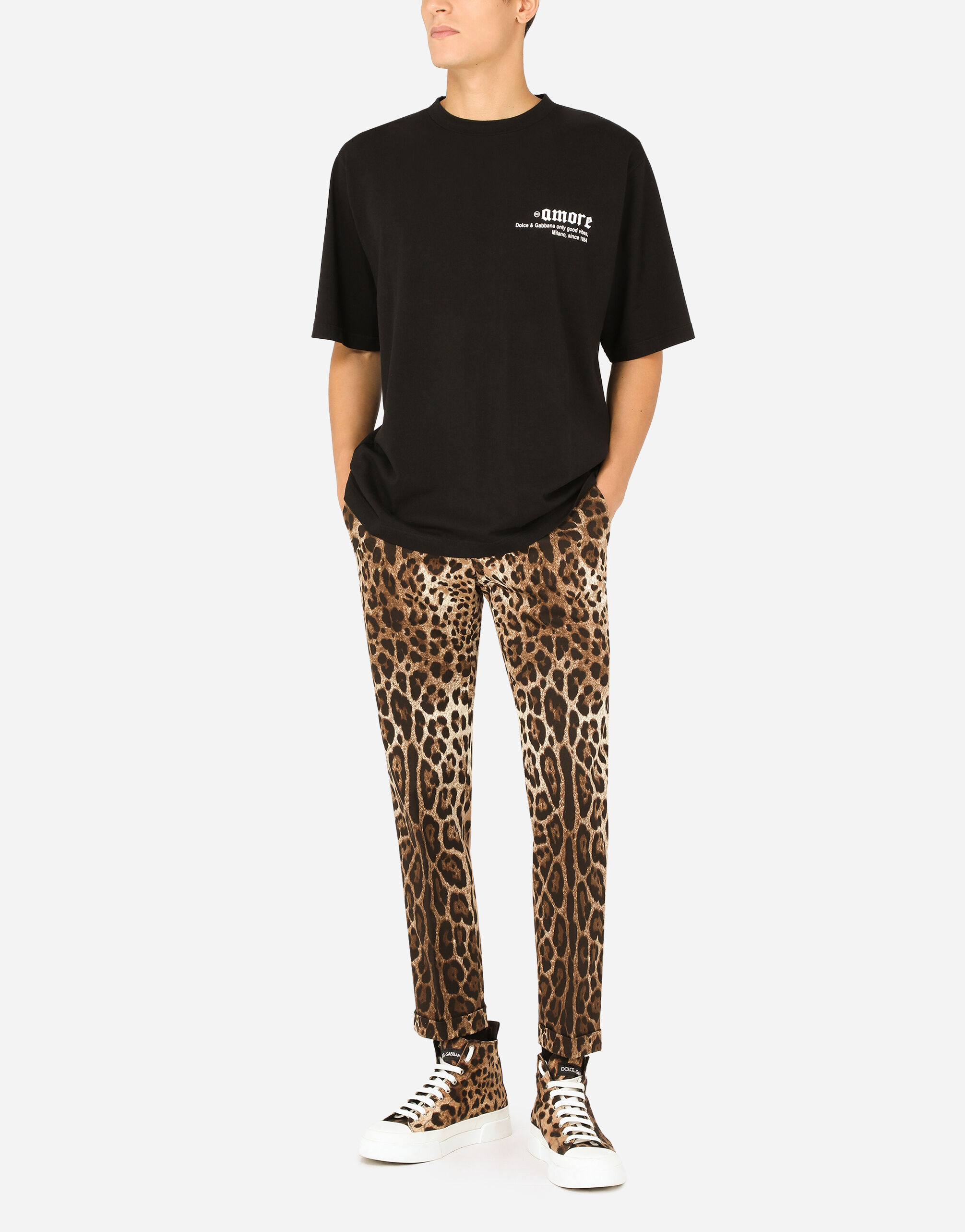 Dolce and sales gabbana leopard pajamas