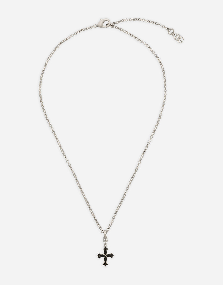 Fine chain necklace with cross