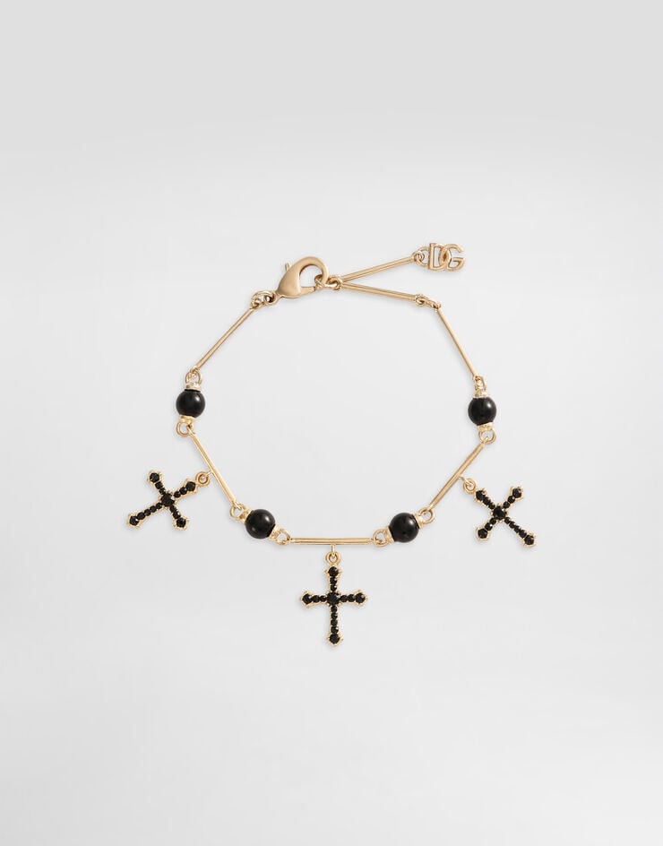 Dolce & Gabbana Bracelet with cross charms Gold WBQ2D4W1111