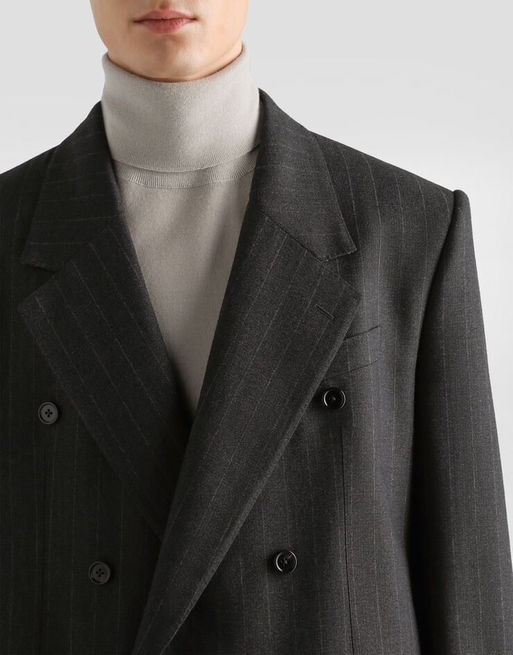 Dolce & Gabbana Palermo double-breasted pinstripe wool jacket  G2VN7TFR23W