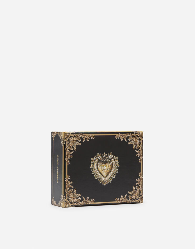 Dolce & Gabbana Small moiré Devotion bag with pearl embroidery PUDER BB6711AJ672