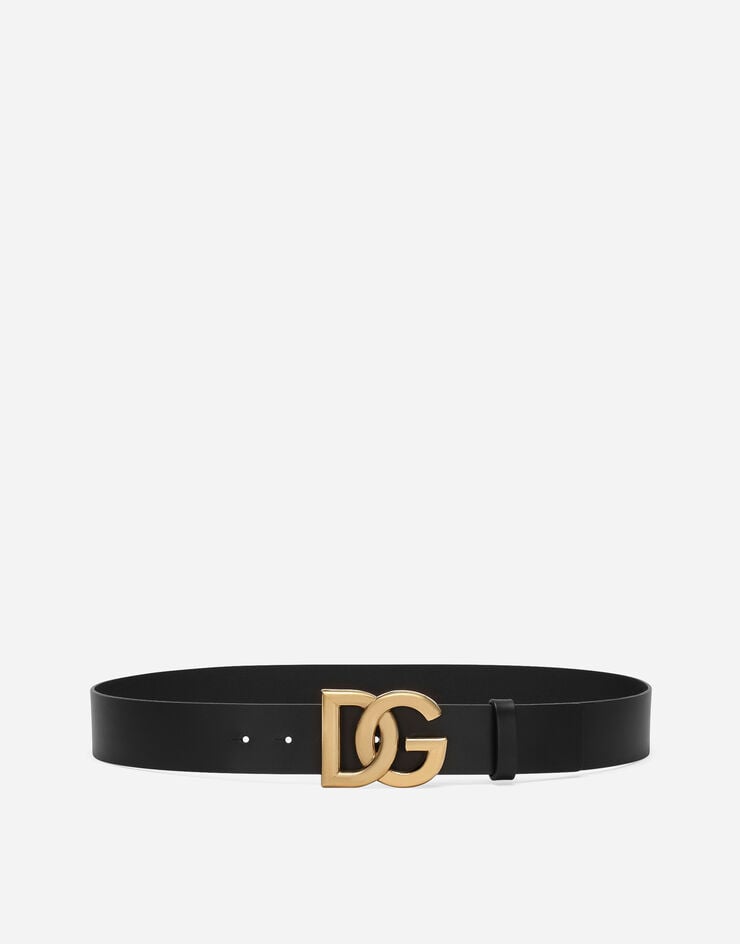 Dolce & Gabbana حزام جلد لوكس بمشبك بشعار DG متشابك متعدد الألوان BC4646AX622