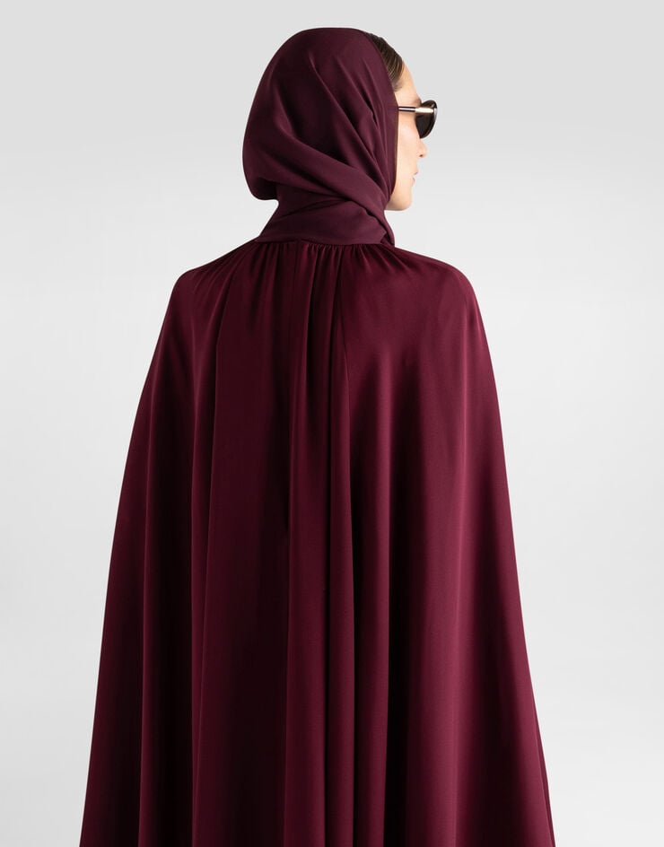 Dolce & Gabbana Silk crêpe cape Purple I0E02WFU1ME