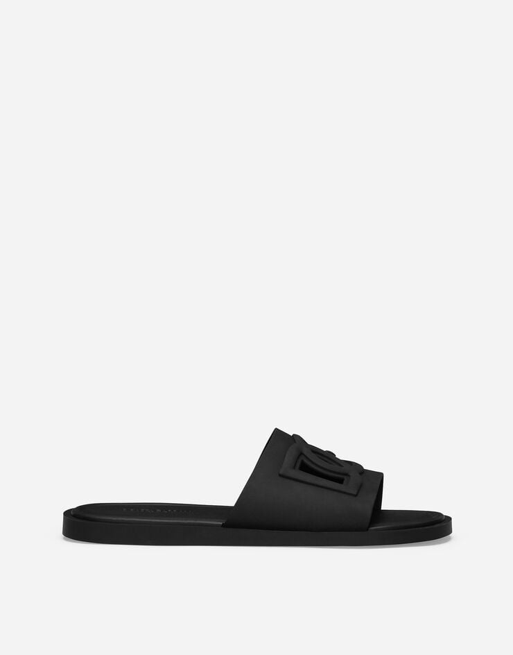 Dolce & Gabbana 橡胶沙滩拖鞋 黑 CS2215AN994
