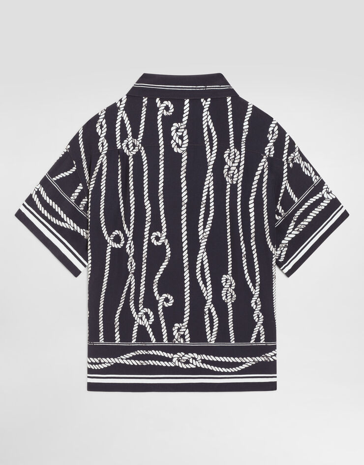 Dolce & Gabbana Marina-print viscose shirt Dolce & Gabbana Marina-print viscose shirt Multicolor L45S01FP8GD