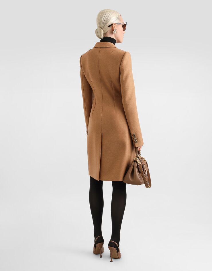 Dolce & Gabbana Dolce double-breasted wool coat Beige F0N87THU2B1
