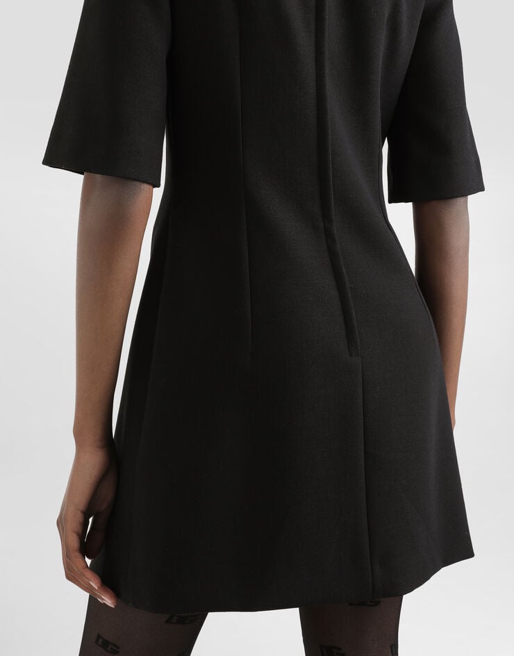 Dolce & Gabbana Kleid aus Wolle Schwarz F6GAUZGDCSX