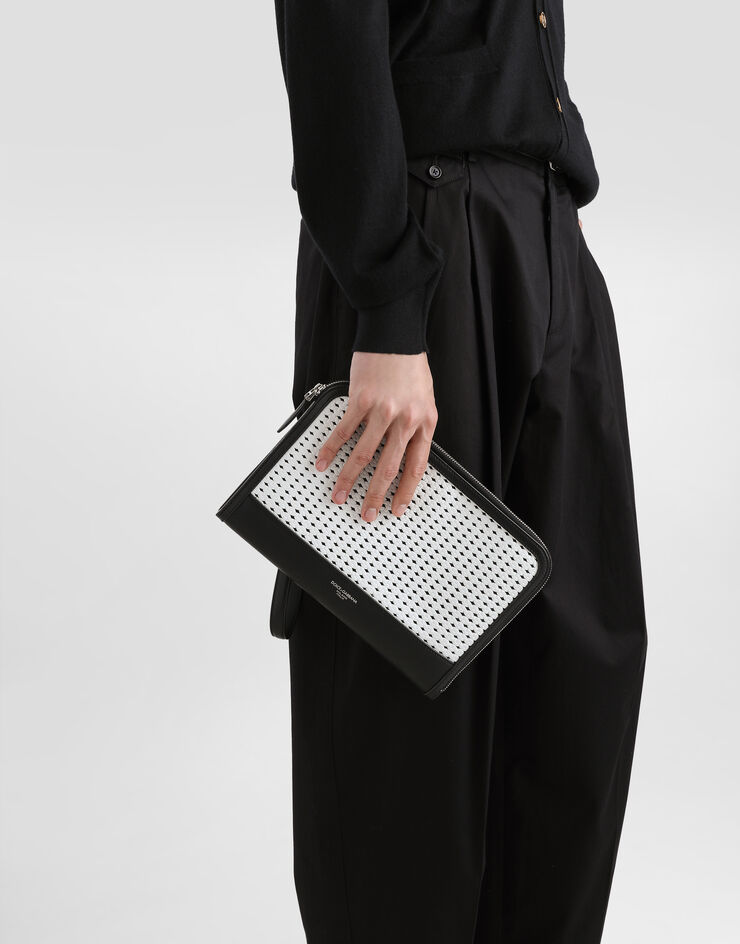 Dolce & Gabbana Atene plongé calfskin clutch bag Multicolor BM2528AN419