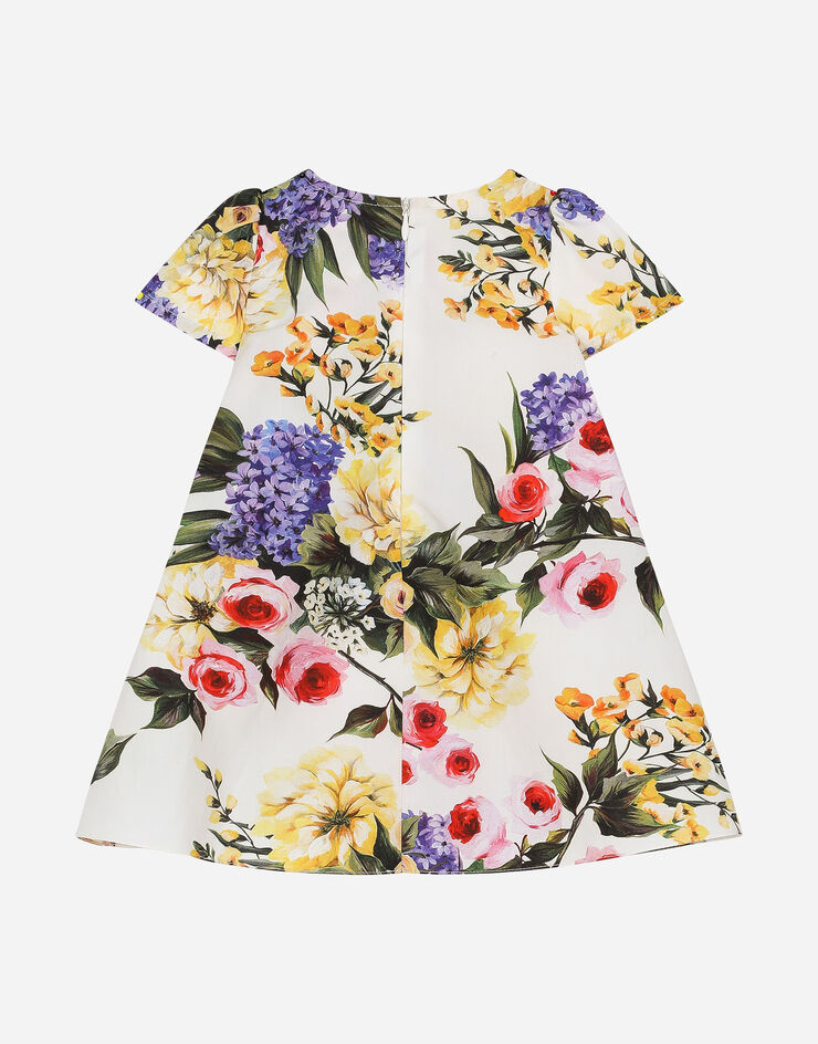Dolce & Gabbana Kleid mit Höschen aus Popeline Garten-Print Drucken L23DI5HS5Q9
