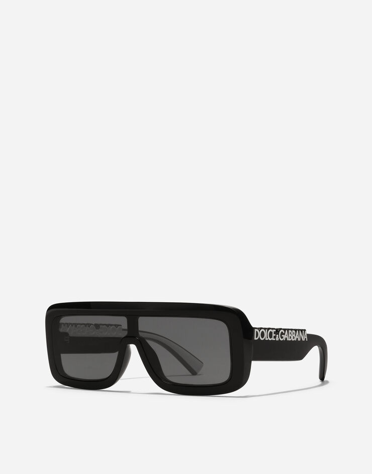 Dolce & Gabbana DG Logo Sunglasses Black VG601FVN187