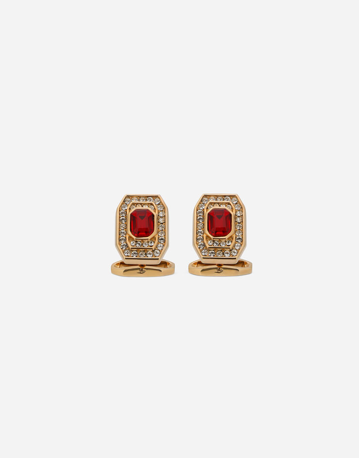 Dolce & Gabbana Cufflinks with rhinestones Red WFM1S2W1111