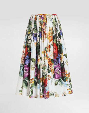 Dolce & Gabbana Jupe midi à imprimé bouquet de fleurs Imprimé F4CNZTHS5TR