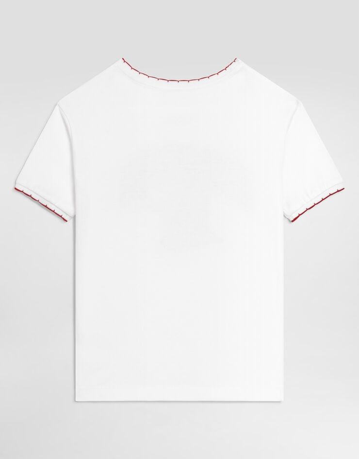 Dolce & Gabbana Jersey t-shirt with logo  L5JTNJG7P7D