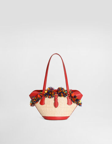 Dolce & Gabbana Raffia coffa Capri bag Multicolor BB7815A0419