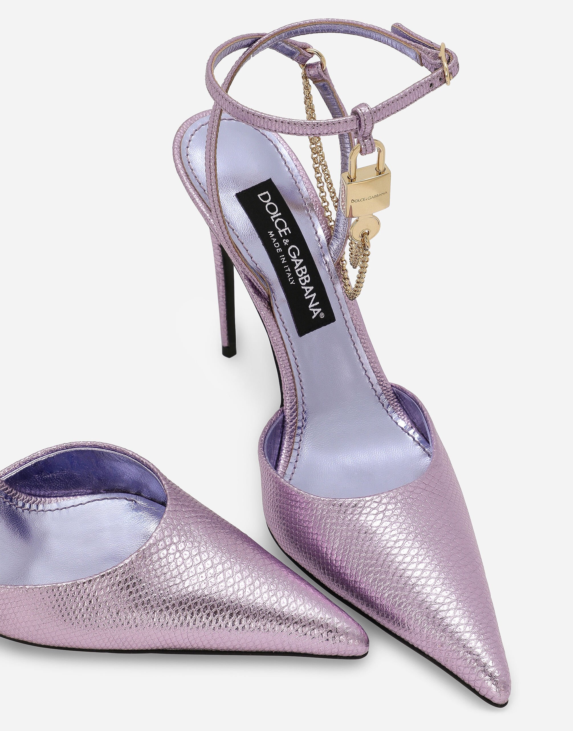 Karung slingbacks in Lilac for Women Dolce Gabbana US