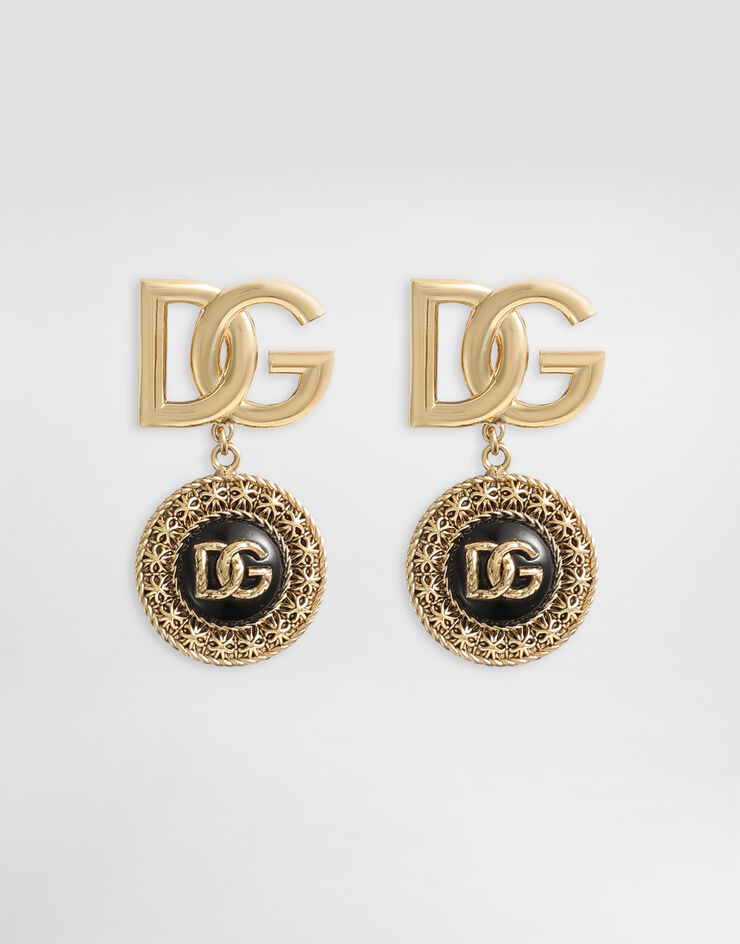 Dolce & Gabbana Like a Virgin logo clip earrings Gold WER6V2W1111
