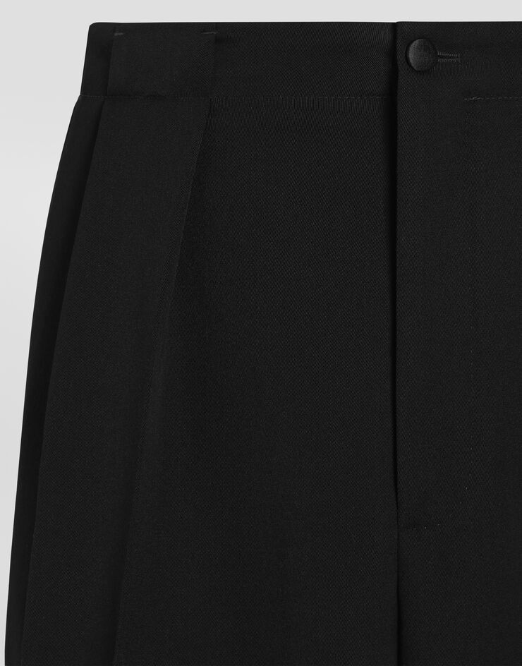 Dolce & Gabbana Wool gabardine trousers Dolce & Gabbana Wool gabardine trousers Black GP16HTFU21E