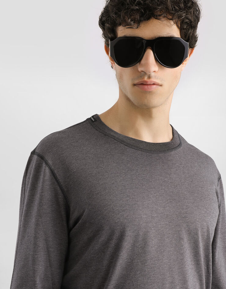 Dolce & Gabbana Cotton t-shirt Grey G8SX5TFU7EQ