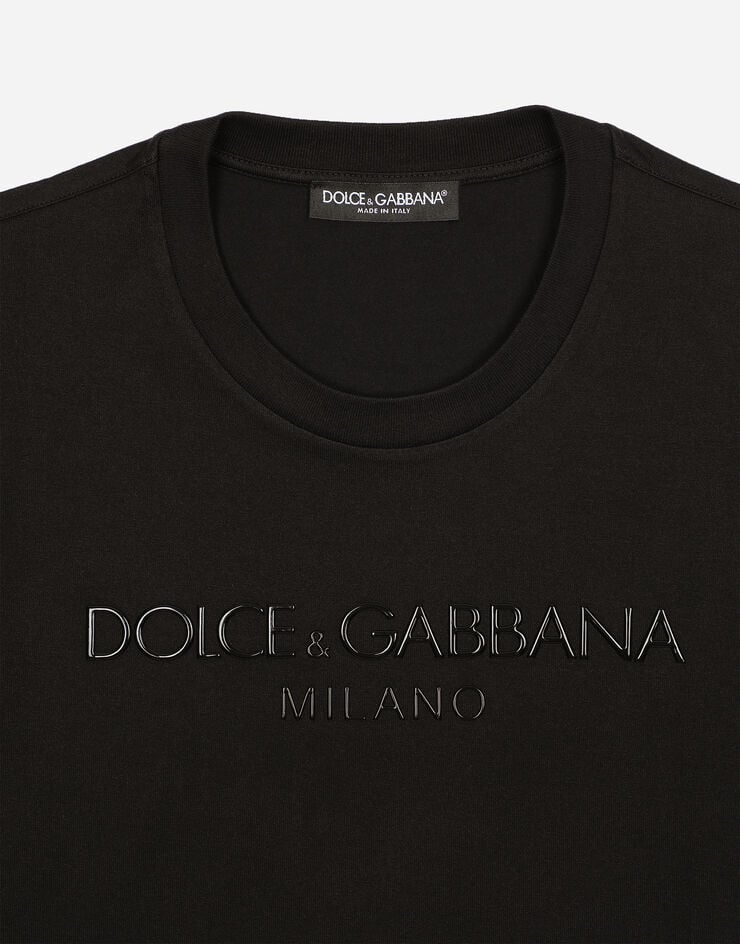 Dolce & Gabbana T-shirt girocollo con stampa Dolce&Gabbana Nero G8PQ0ZHU7MA