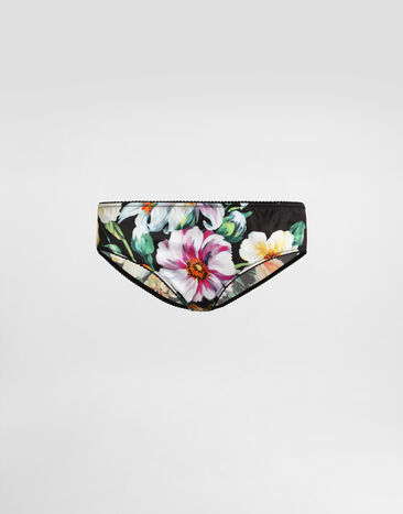 Dolce & Gabbana Floral-print satin panties Pale Pink O1B12TON06G