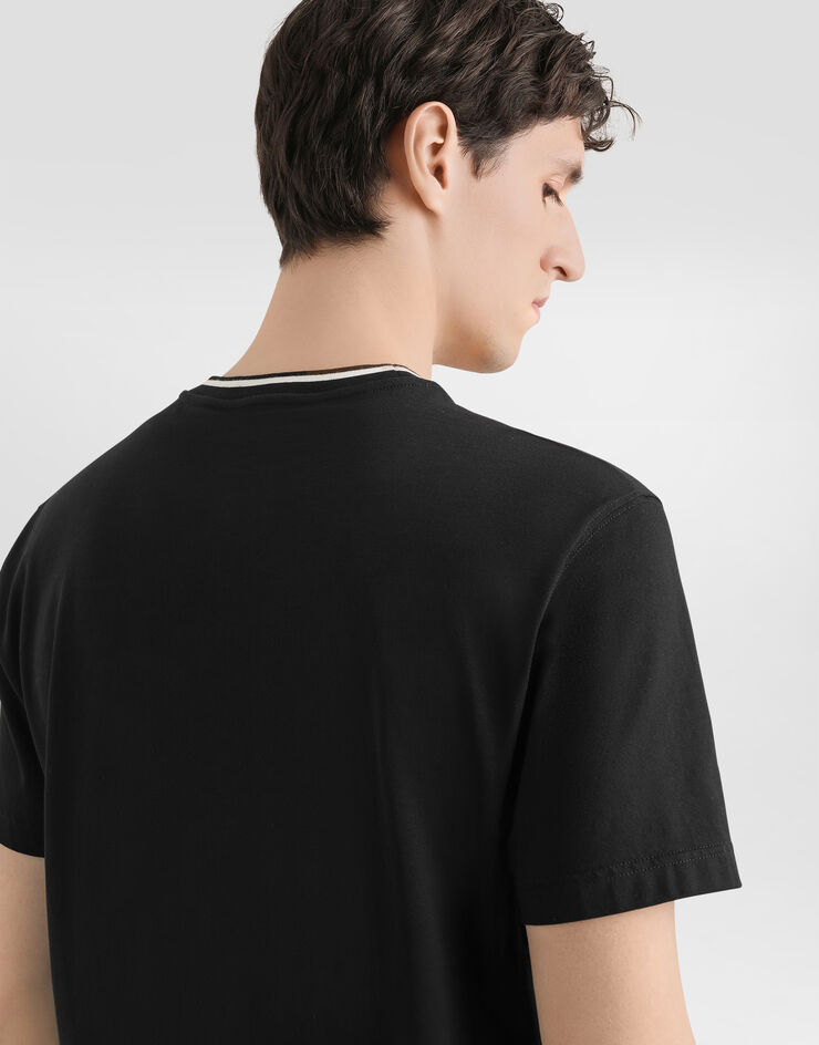 Dolce & Gabbana Cotton t-shirt Black G8RA2ZFU7EQ