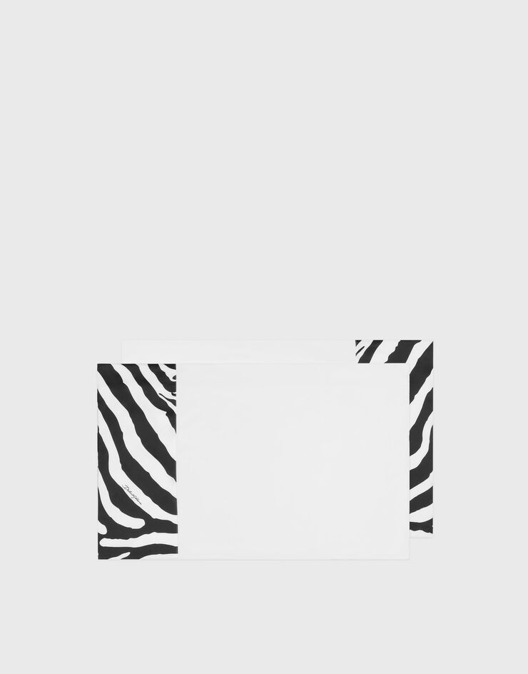 Dolce & Gabbana Juego de fundas de almohada en satén de algodón Multicolor TCES03TCAKF