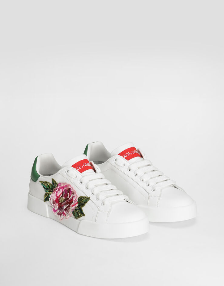 Dolce & Gabbana Zapatilla Portofino Light en piel de becerro Multicolor CK2318A6H61