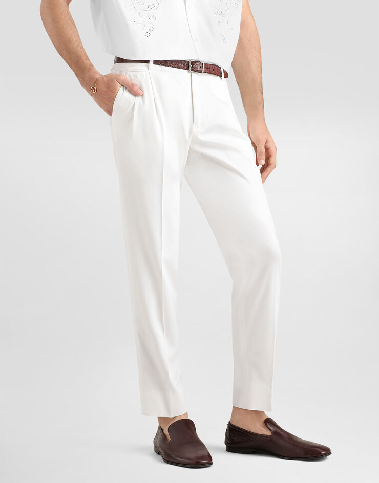 Dolce & Gabbana Cotton trousers Dolce & Gabbana Cotton trousers White GV4EEZFUFL9