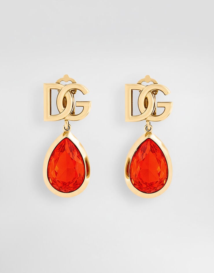 Dolce & Gabbana Clip earrings with logo Dolce & Gabbana Clip earrings with logo Orange WER6M4W1111