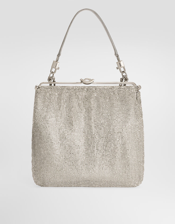 Dolce & Gabbana 숄더, 크로스바디 백 Dina 크리스털 메쉬 소재 스카이블루 BB8009A3T92