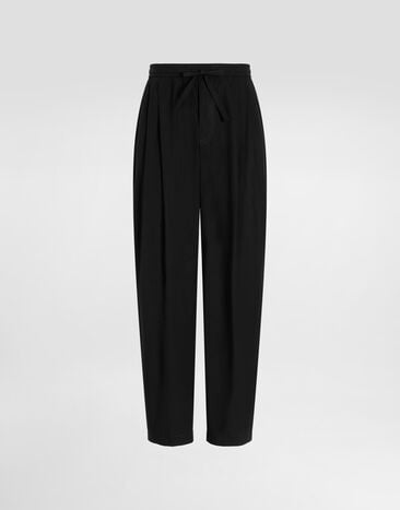 Dolce & Gabbana Poplin trousers Black GP153ZFUEFJ