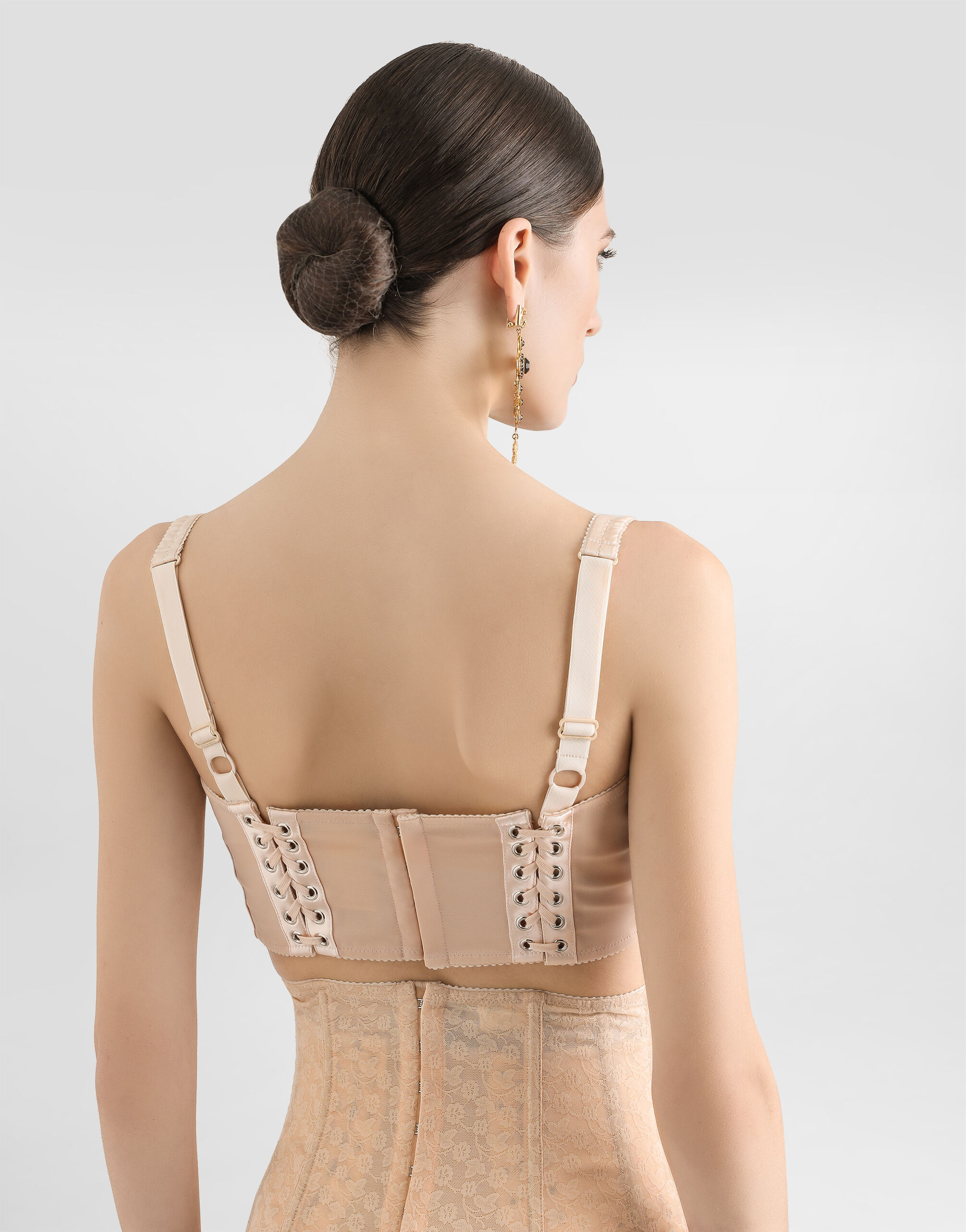 Pinkのウィメンズ Bralette top with corset details