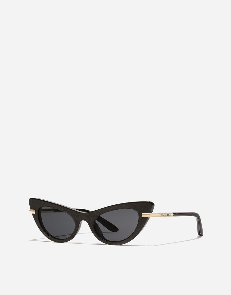 Dolce & Gabbana Sonnenbrille MINI ME Glitzerschwarz VG400QVP187