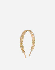 Dolce & Gabbana Rigid headband with DG multi-logo Black CQ0584A1471