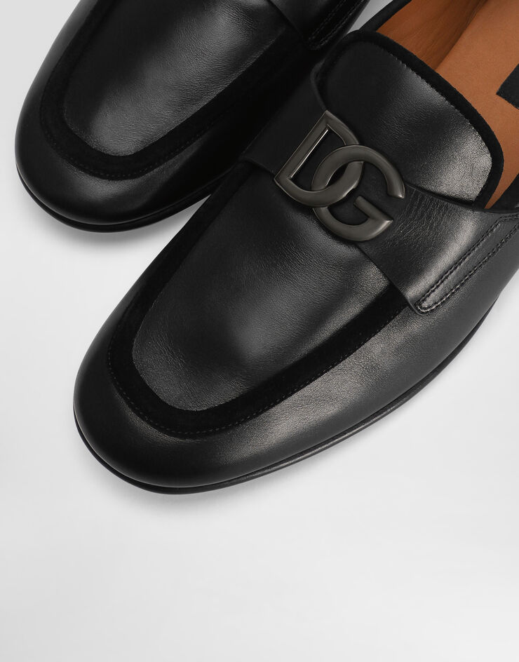 Dolce & Gabbana Mocasín en piel de becerro Negro A50462A6O70