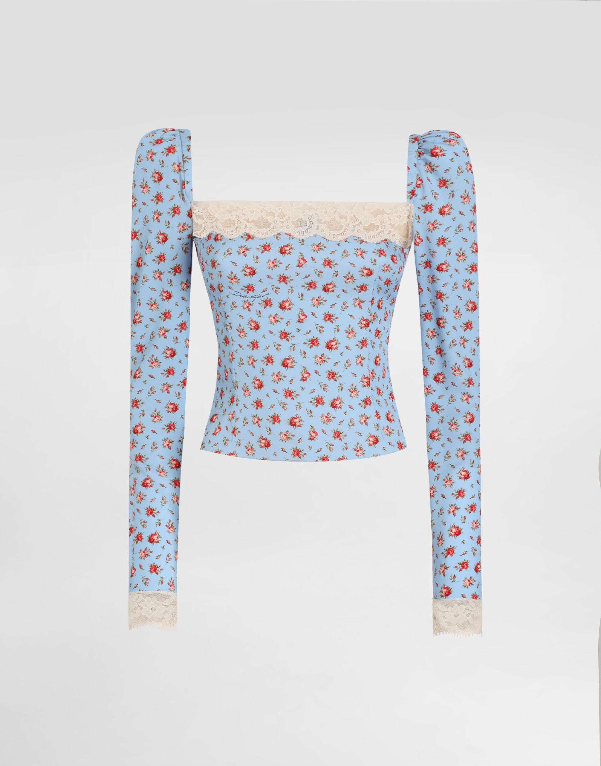 ドルチェアンドガッバーナ アーカイブ ブラウス 5部丈 総柄 太陽 花 シチリア ドルチェアンドガッバーナ アーカイブ ブラウス 5部丈 総柄 太陽 花