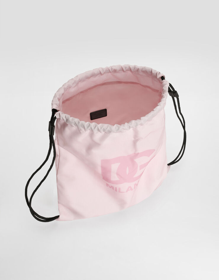 Dolce & Gabbana Nylon backpack with printed logo Multicolor EM0050AZ589