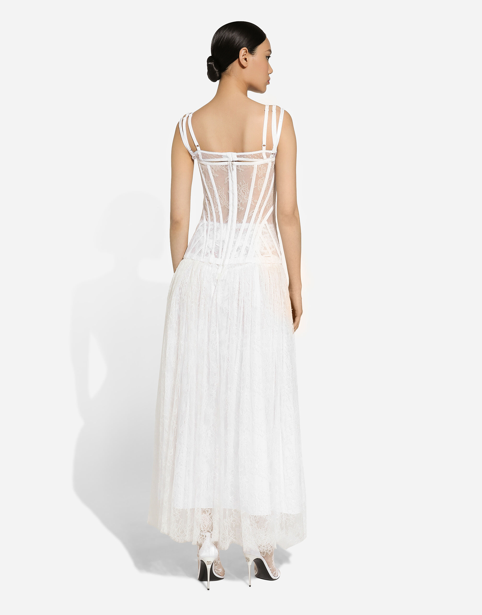 VIP【送料関税込】DOLCE&GABBANA LACE DRESS Dolce & Gabbana Crystal Embellished Lace Dress | Sendegaro KW