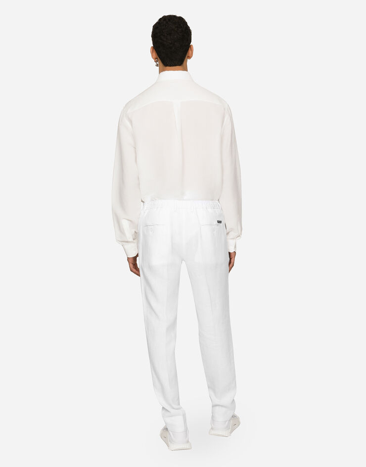 Dolce & Gabbana Linen pants White GV4EETFU4DV