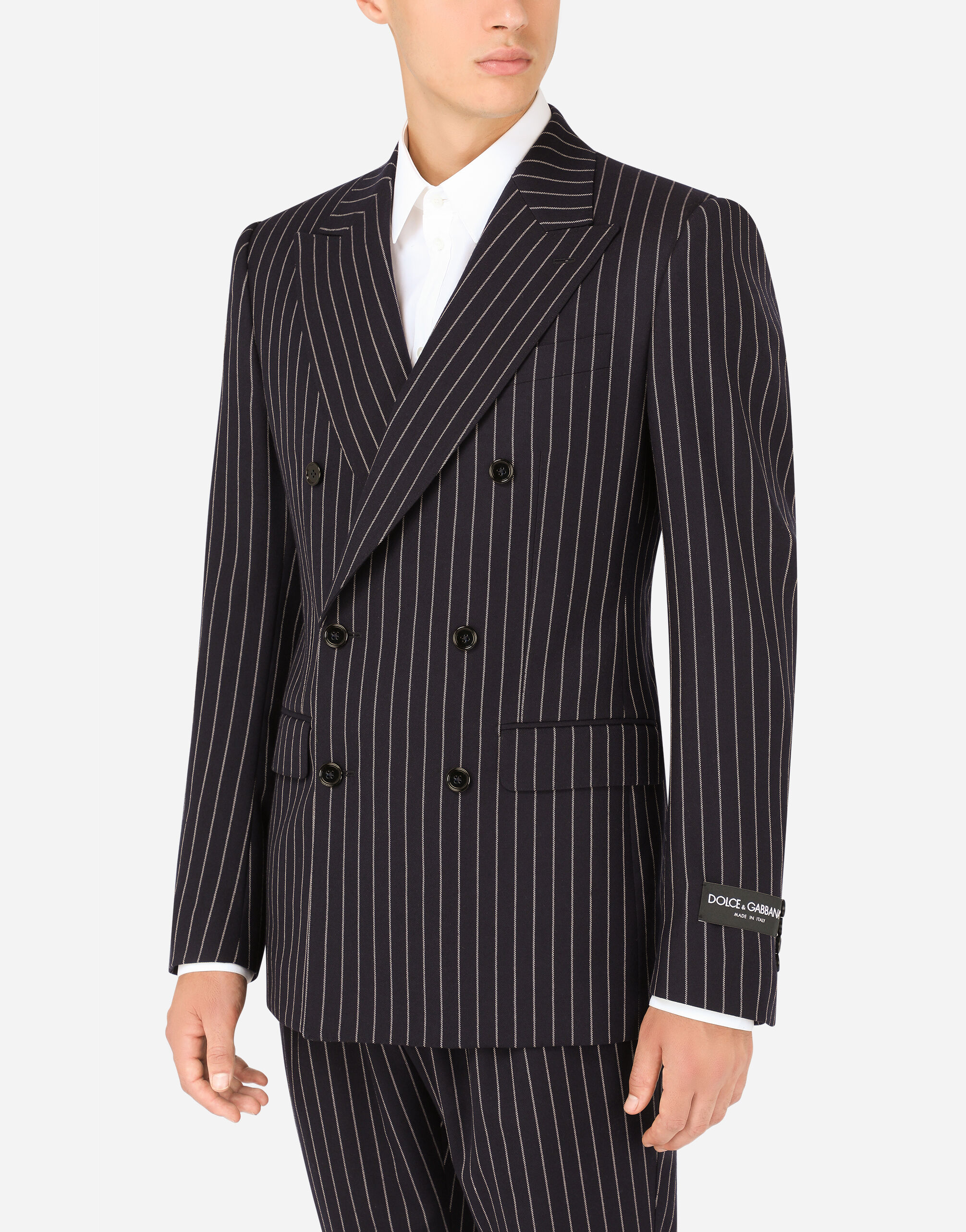 DOLCE&GABBANA ドルチェ＆ガッバーナ 黒 ストライプ ジャケット ② GIACCA